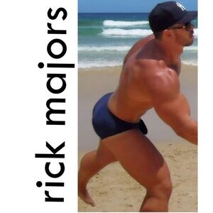 Rick Majors Low Rise Swimsuit 32-38" waist Gently worn Nylon/spandex No size